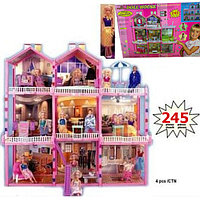 Кукольный дом для Barbie My Pretty Doll Hause 245 предметов