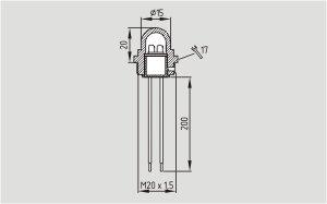 101186263 | Indicator lamp G24-M20 Orange