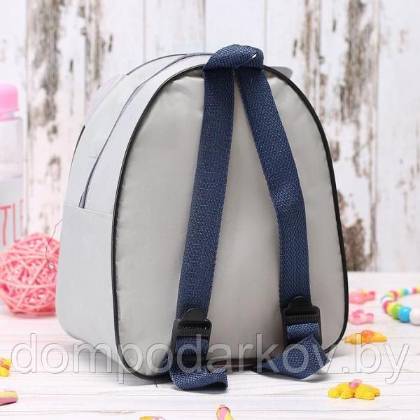 Рюкзак детский "Енотик" с ушками, цвет серый - фото 2 - id-p93737212