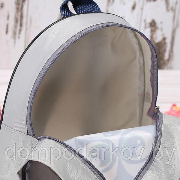 Рюкзак детский "Енотик" с ушками, цвет серый - фото 3 - id-p93737212