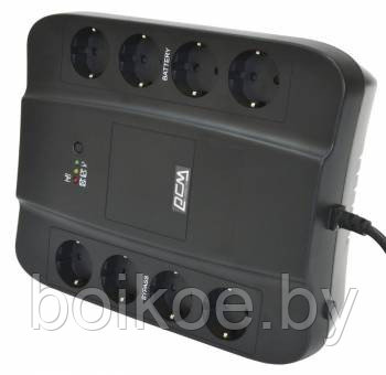 ИБП Powercom SPD-650E (650VA/390W, off-line, USB, (4+4 EURO), 12V/7.2Ah*1) - фото 1 - id-p93750514