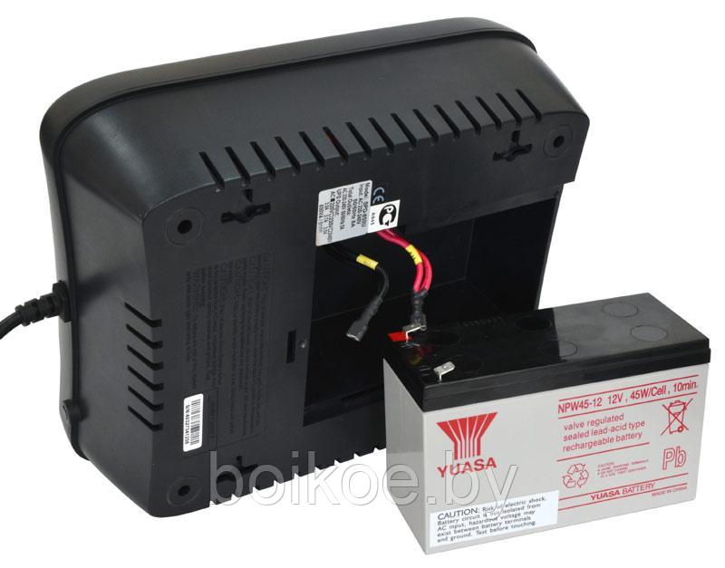 ИБП Powercom SPD-650U (650VA/390W, USB/RJ11/45, (4+4 EURO), 12V/7.2Ah*1) - фото 2 - id-p93752217