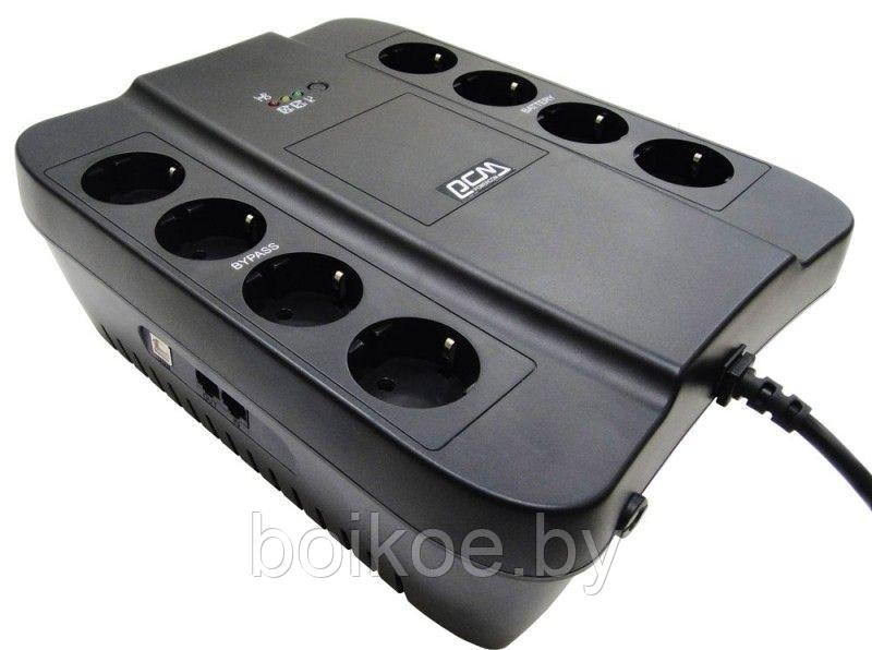 ИБП Powercom SPD-650U (650VA/390W, USB/RJ11/45, (4+4 EURO), 12V/7.2Ah*1) - фото 3 - id-p93752217