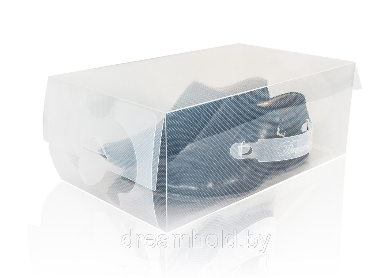 2 прозрачные коробки для хранения мужской обуви - фото 3 - id-p91188132