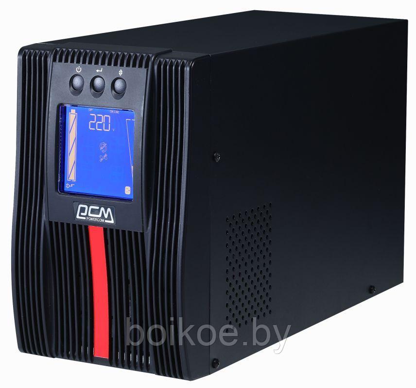 ИБП Powercom MAC-1000 (1000VA/1000W, LCD/USB/RS-232/Dry/SNMPslot/RJ45*2, (4 IEC C13), 12V/9Ah*2)