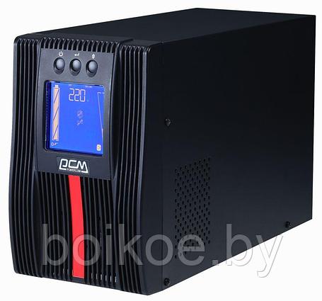 ИБП Powercom MAC-1000 (1000VA/1000W, LCD/USB/RS-232/Dry/SNMPslot/RJ45*2, (4 IEC C13), 12V/9Ah*2), фото 2