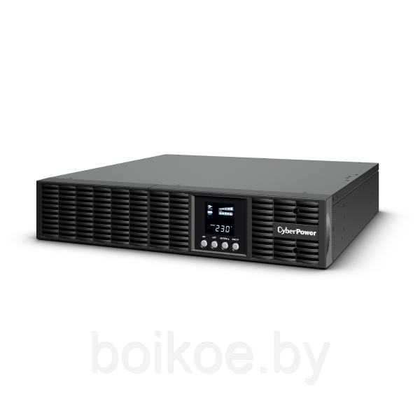 ИБП CyberPower OLS1000ERT2U (1000VA/900W 2U/LCD/USB, RS-232/EPO/Dry/SNMPslot/RJ11/45, (6 IEC C13) 12V/7.0Ah*3) - фото 1 - id-p93763659