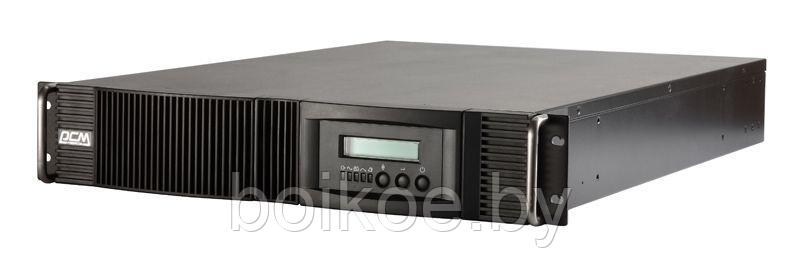 ИБП Powercom VRT-1000 XL (1000VA/900W, 2U/LCD/USB, RS-232/EPO/Dry/SNMPslot/RJ11/45, (6 IEC C13), 12V/7.0Ah*3) - фото 2 - id-p93777743