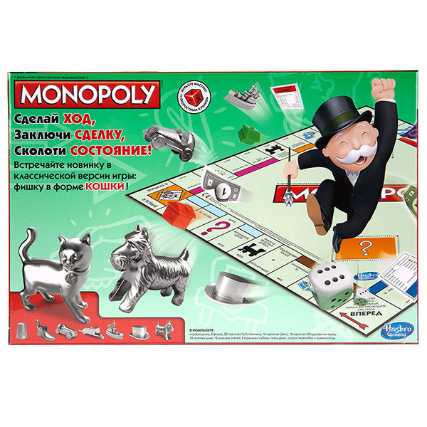 Настольная игра Monopoly 00009 Монополия Классическая
