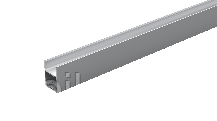 Накладной/подвесной алюминиевый профиль LS-4970 серебро, белый (2,5 м., комплект), фото 2