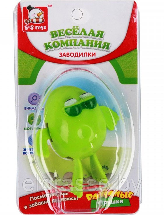 Детская игрушка с заводным механизмом 6см, микс, S+S - фото 1 - id-p93838178