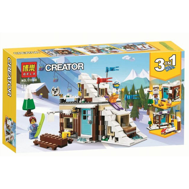 Конструктор Bela Create 11048 3в1 Зимние каникулы (аналог Lego Creator 31080) 386 деталей