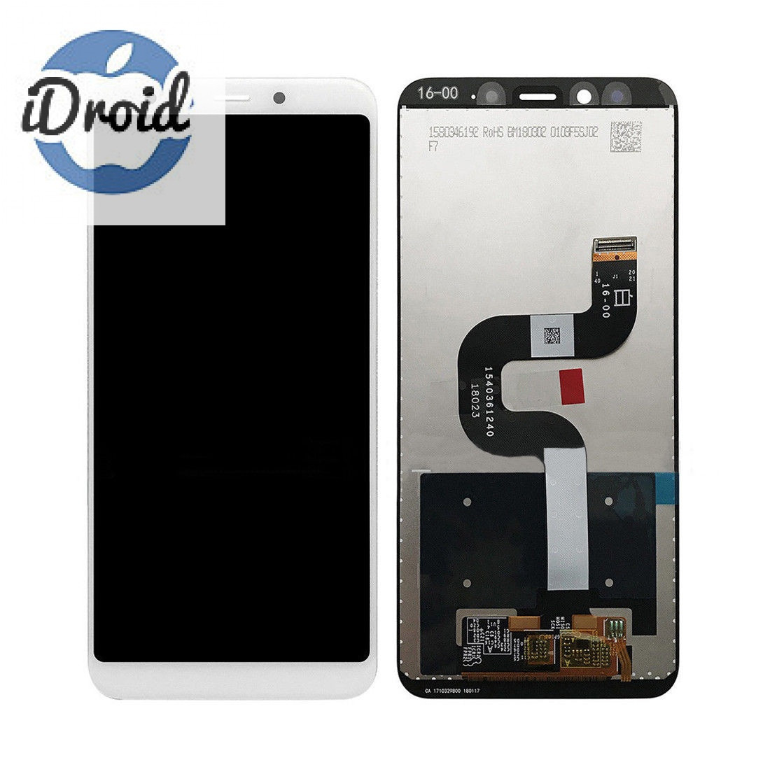 Дисплей (экран) Xiaomi Mi 6X (Mi6X, M1804D2SG) с тачскрином, белый - фото 1 - id-p93842246