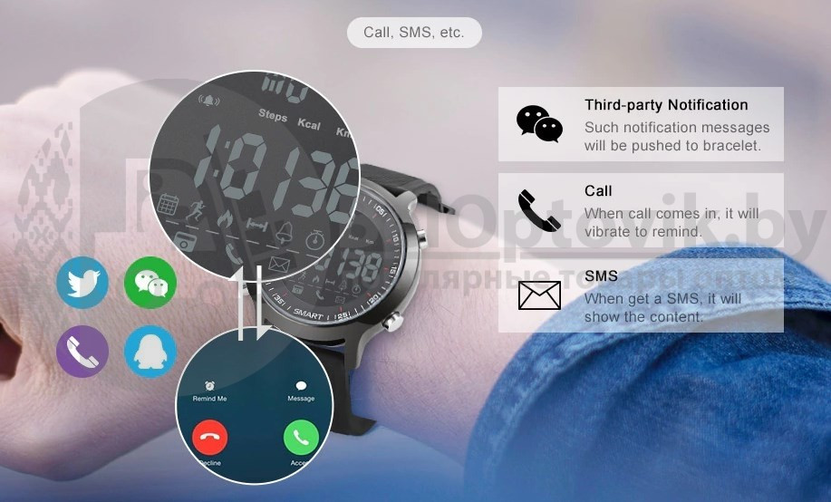 Умные часы Sports Smart Watch EX18 Черные - фото 10 - id-p93844898