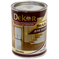 Эмаль для пола "DEKOR" "GOLD" золотисто-коричневая 0,8 кг