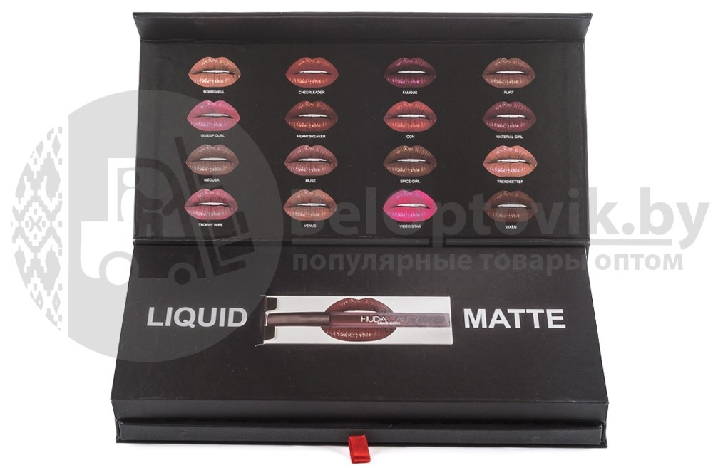 Набор матовых помад Huda Beauty Liquid Matte - фото 4 - id-p93847701