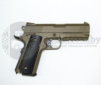 Модель пистолета G.25D Colt 1911 PD Rail песочный (Galaxy)