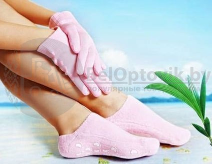 -50 скидка Гелевые увлажняющие Spa носочки Gel Socks Moisturizing Цвет Mix - фото 6 - id-p93849408