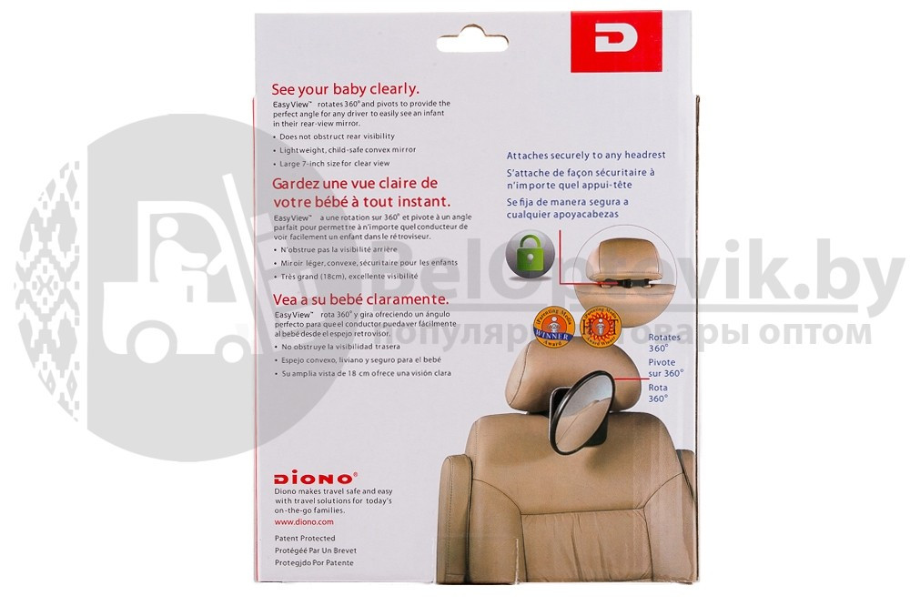 Зеркало для контроля за ребенком в автомобиле Diono - фото 4 - id-p93849585