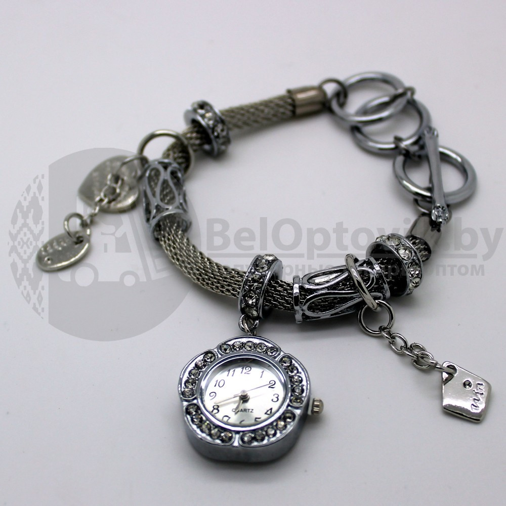 Часы Pandora на металлическом плетёном ремешке - фото 3 - id-p93850150