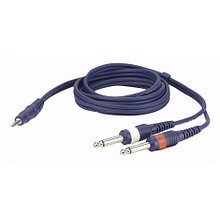 Кабель акустический Dap-audio FL31 - stereo mini Jack > 2 mono Jack L/R 1,5 м