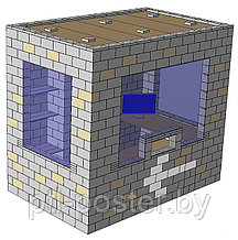 Конструктор для стен, перегородок, зонирования помещений, мебели в натуральную величину
