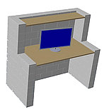 Конструктор для стен, перегородок, зонирования помещений, мебели в натуральную величину, фото 2