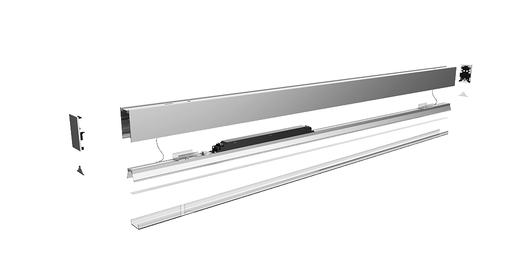Профиль накладной/подвесной светодиодный L5570 (2,5 м., комплект) - фото 4 - id-p93861021