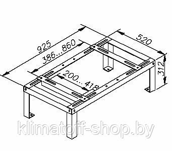 Подставка универсальная под кондиционер - фото 2 - id-p86226073