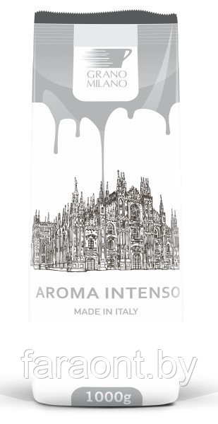 Кофе в зернах GRANO MILANO AROMA INTENSO (30% арабика + 70% робуста)