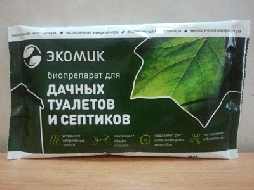 Экомик для дачных туалетов и септиков, 80 г  "Биотехсоюз", Россия