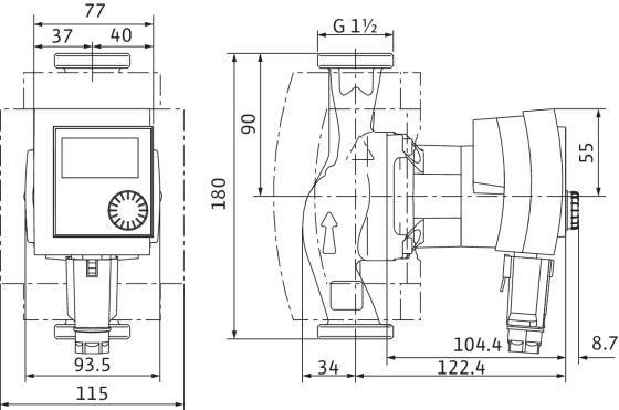 Насос циркуляционный Wilo Stratos PICO-Z 25/1-4 - фото 4 - id-p93982177