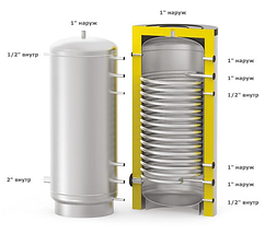 Бойлер косвенного нагрева S-TANK SS HP-1200, фото 3
