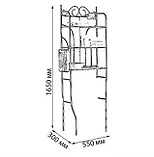 Этажерка, полка стеллаж  ЭНВ-7 (165*55*30) этажерка кованая, фото 2