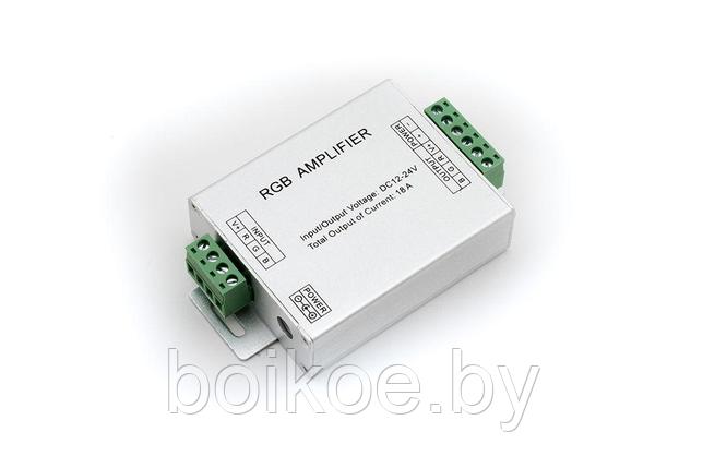 Усилитель сигнала управления для светодиодной ленты AMP-RGB-18A (18А), фото 2