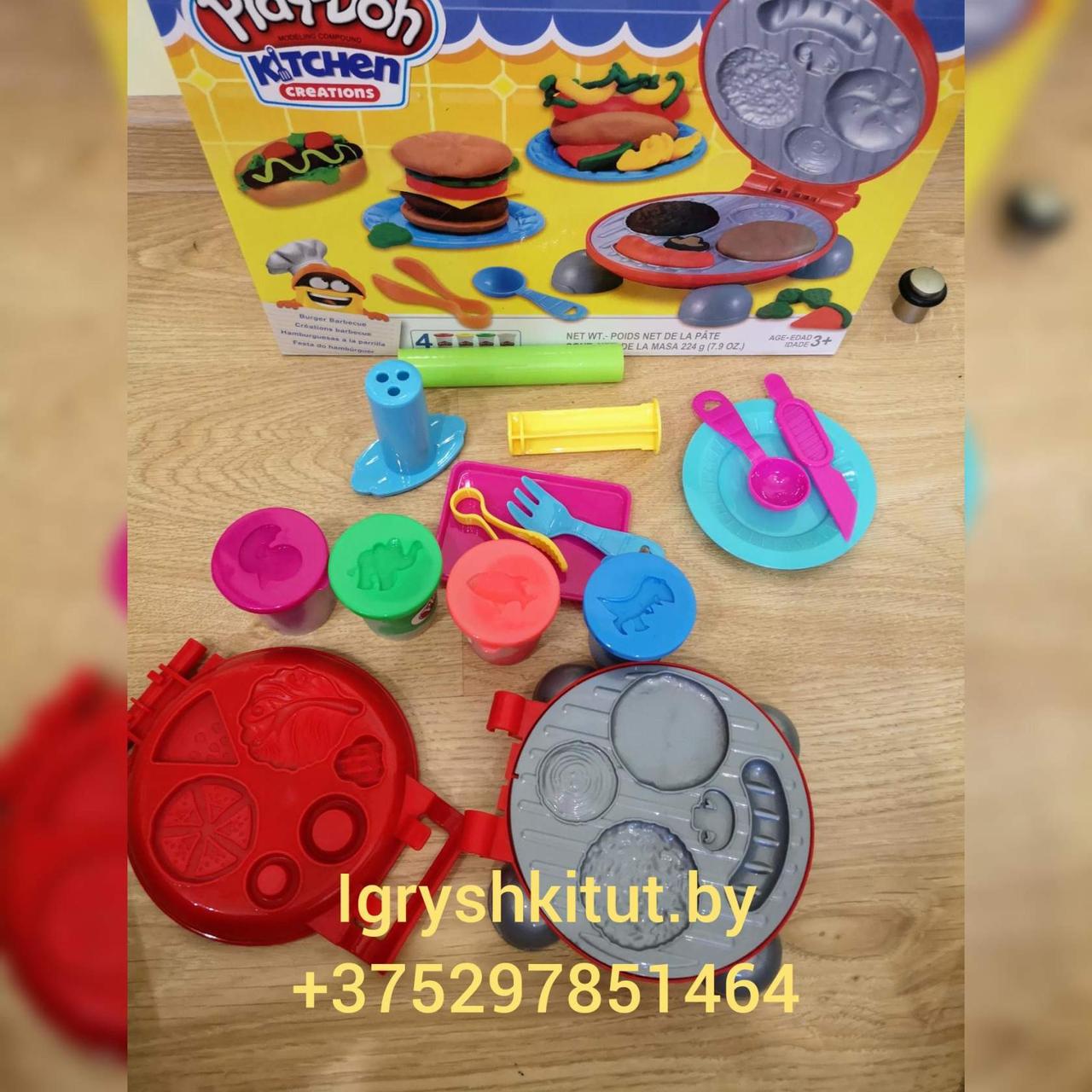 Набор для лепки из пластилина Play-Doh «Бургер гриль» Плей до - фото 4 - id-p94036119