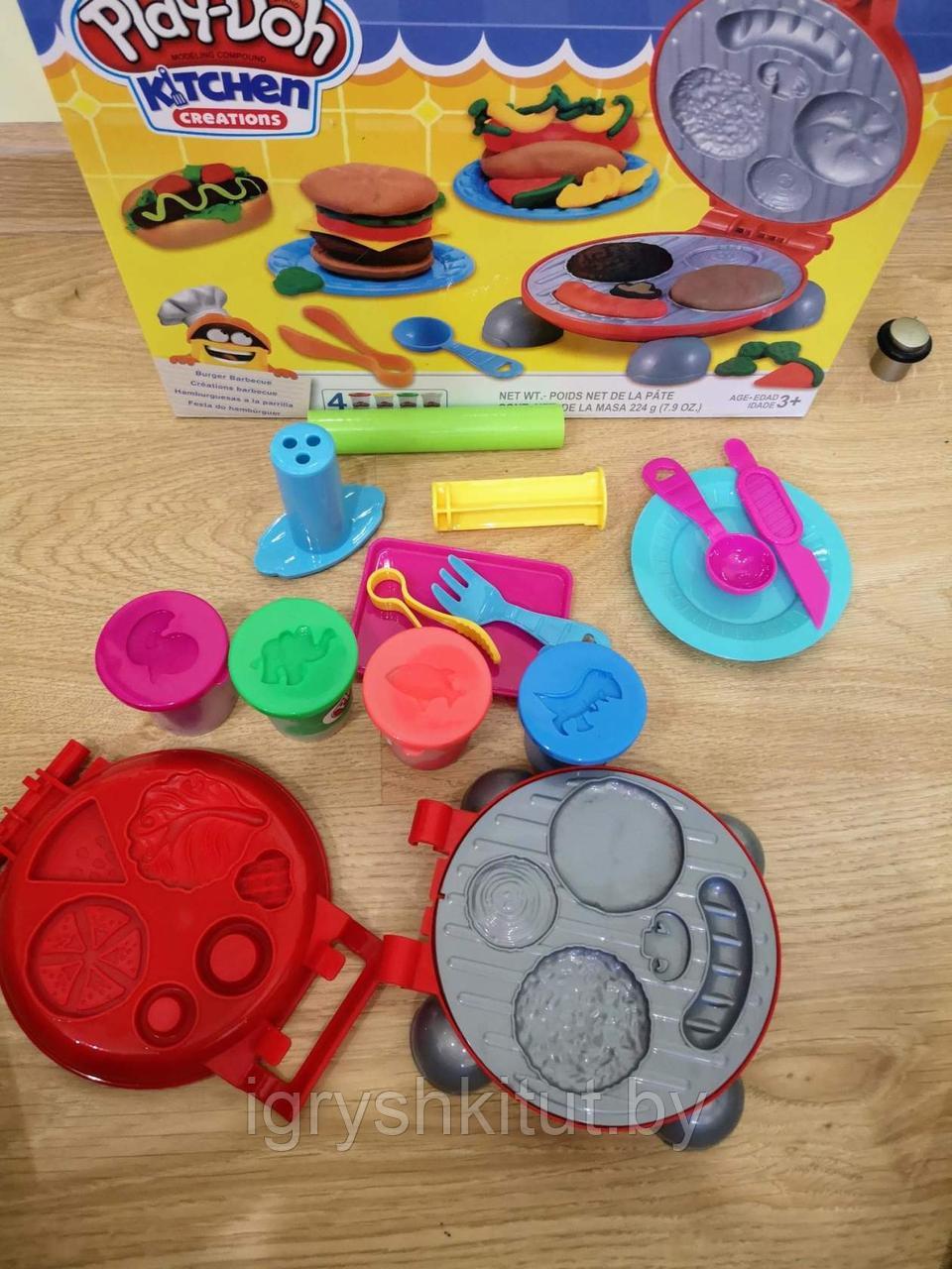 Набор для лепки из пластилина Play-Doh «Бургер гриль» Плей до - фото 6 - id-p94036119