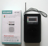 Радиоприёмник ATLANFA AT-107, AM/FM, работает от батареек