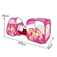 Детская игровая палатка с тоннелем "Барби" для девочки арт. 8015В