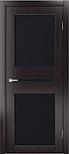 Двери межкомнатные экошпон MDF-Techno DOMINIKA 600 Черное стекло, фото 7