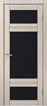 Двери межкомнатные экошпон MDF-Techno DOMINIKA 602 Черное стекло, фото 8