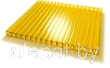 Поликарбонат Кристалл желтый 4 мм 2100*6000мм - фото 1 - id-p94148933
