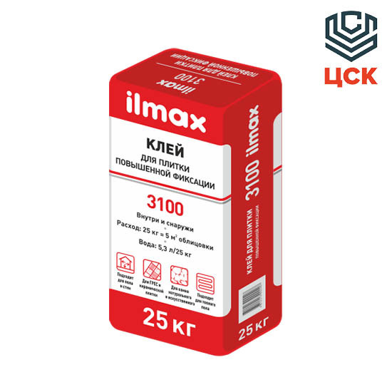 Ilmax Клей для плитки повышенной фиксации ilmax 3100 (25кг) - фото 1 - id-p77330411