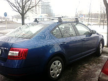 Багажник Атлант для Skoda Octavia А7, 2013-… (аэродинамическая дуга)