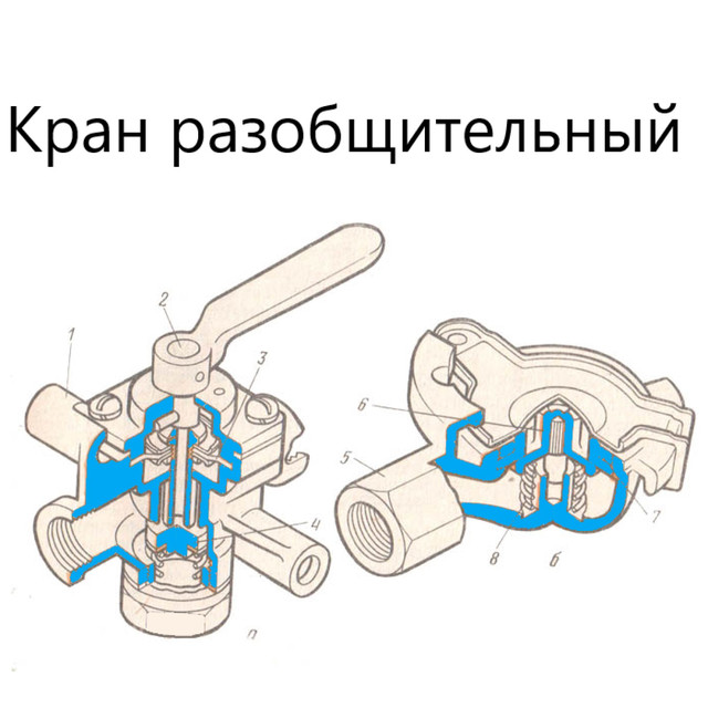 Разобщительный кран камаз принцип работы - 93 фото