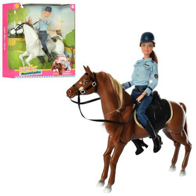 Кукла Defa Lucy с лошадью Конная полиция 8420 - фото 1 - id-p94169721