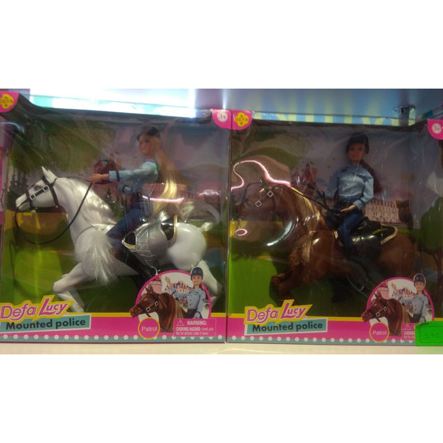 Кукла Defa Lucy с лошадью Конная полиция 8420 - фото 3 - id-p94169721