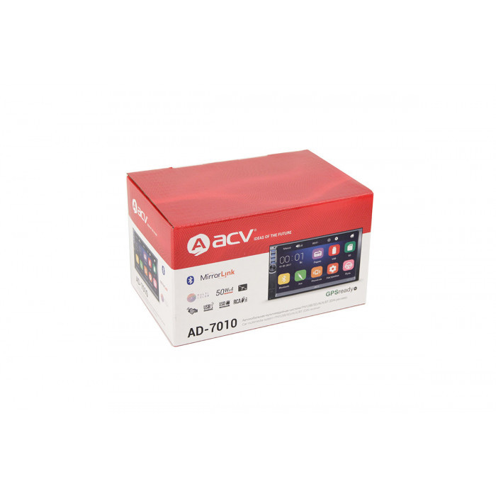 ACV AD-7010 (Win) 2din мультимедия 7.0"(800*480)FM/USB/SD/4*50Вт/BT/PhoneLink/ПДУ/Slim - фото 1 - id-p94004575