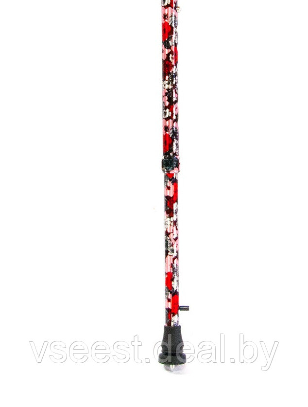 Трость телескопическая с пластмассовой ручкой ТР1 Цветочная феерия - фото 4 - id-p94175797