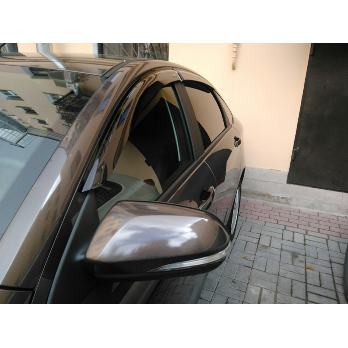 REIN Дефлектор окон (НАКЛАДНОЙ скотч 3М) 4 шт., ЛАДА VESTA универсал, 2017-